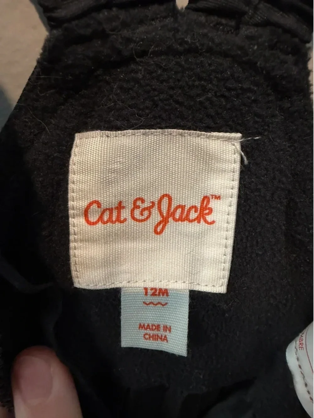 Cat & Jack Black Snow Bib Overalls 12M